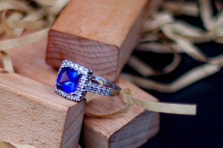 2.207ct Vivid Violet Blue Cushion Tanzanite