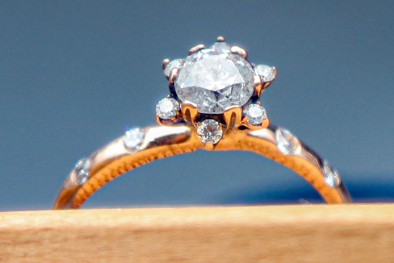 Rose Gold Diamond Ring - Image 4